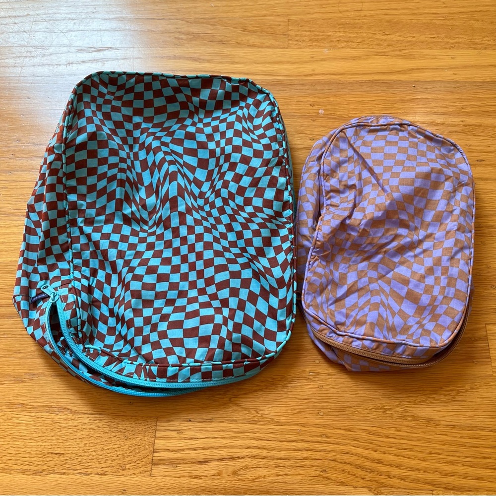 baggu trippy checker packing cubes